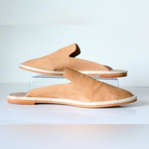 Lucky Brand Aysley Tan Leather Mules 10